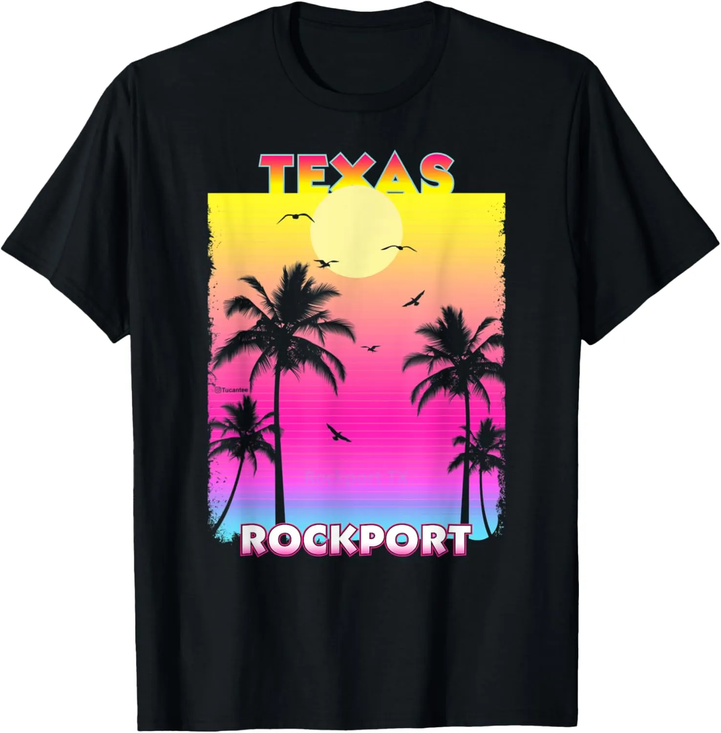 Rockport Texas TX summer vintage Sunset T-Shirt