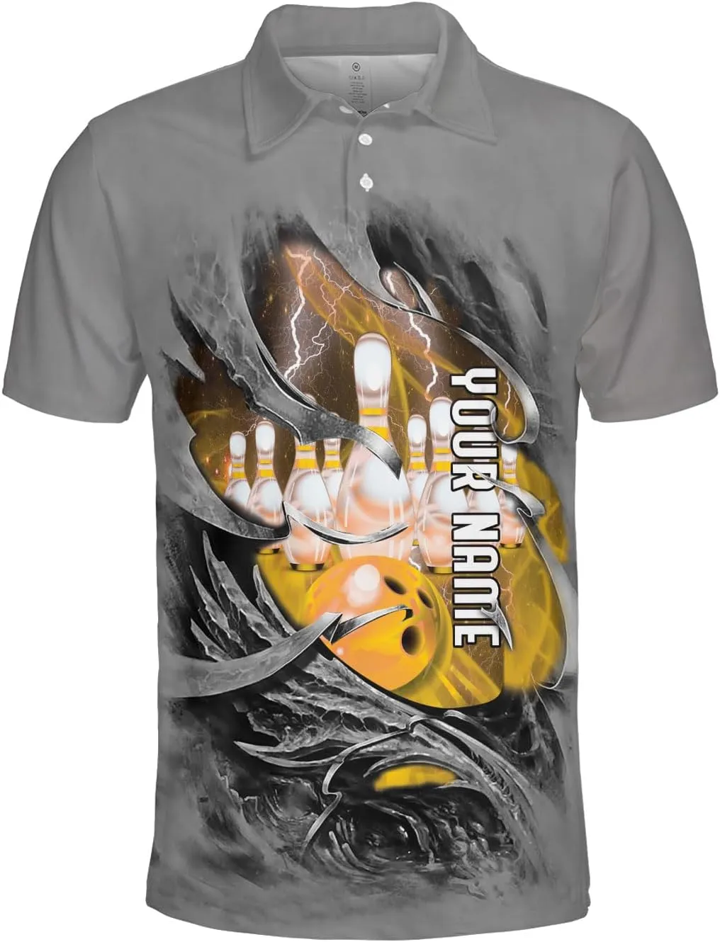 Royal Fight Personalized Bowling Polo 3D Shirts Custom Bowling Polo Bowling Shirt for Team Bowling Shirt Unisex for Men Women