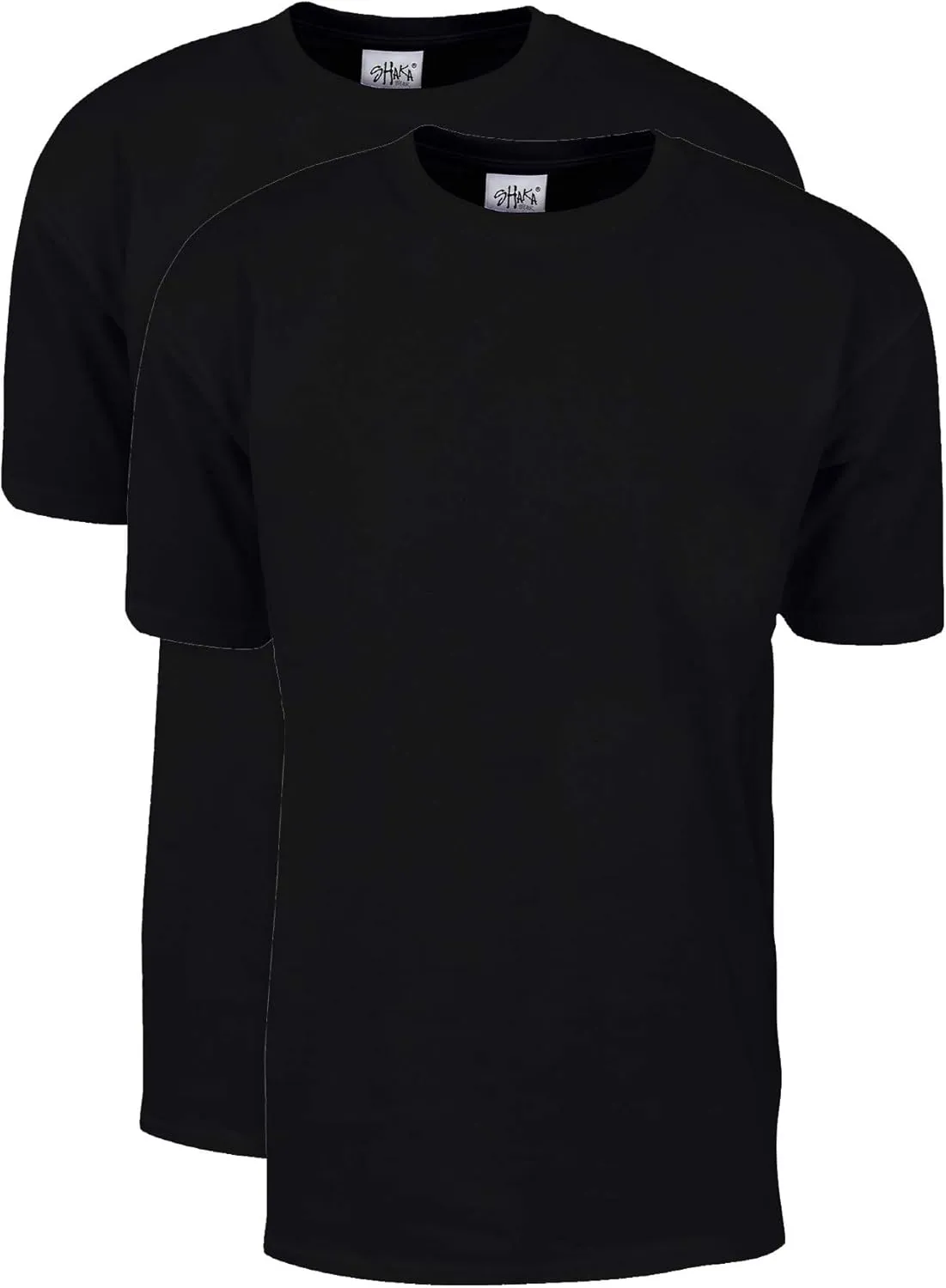 Shaka Wear Men's T Shirt  2 Pack 7 oz Max Heavyweight Cotton Short Sleeve Crewneck Tee Top Tshirts Regular Big Size S-7XL