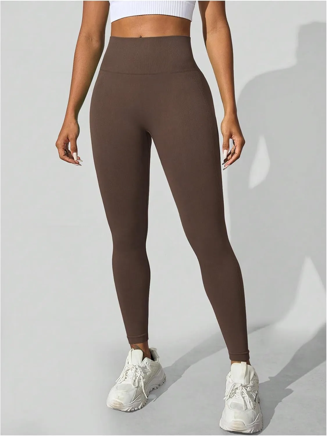 SHENHE Women's Fishnet Seamless High Waisted Tummy Control Workout Leggings Pants