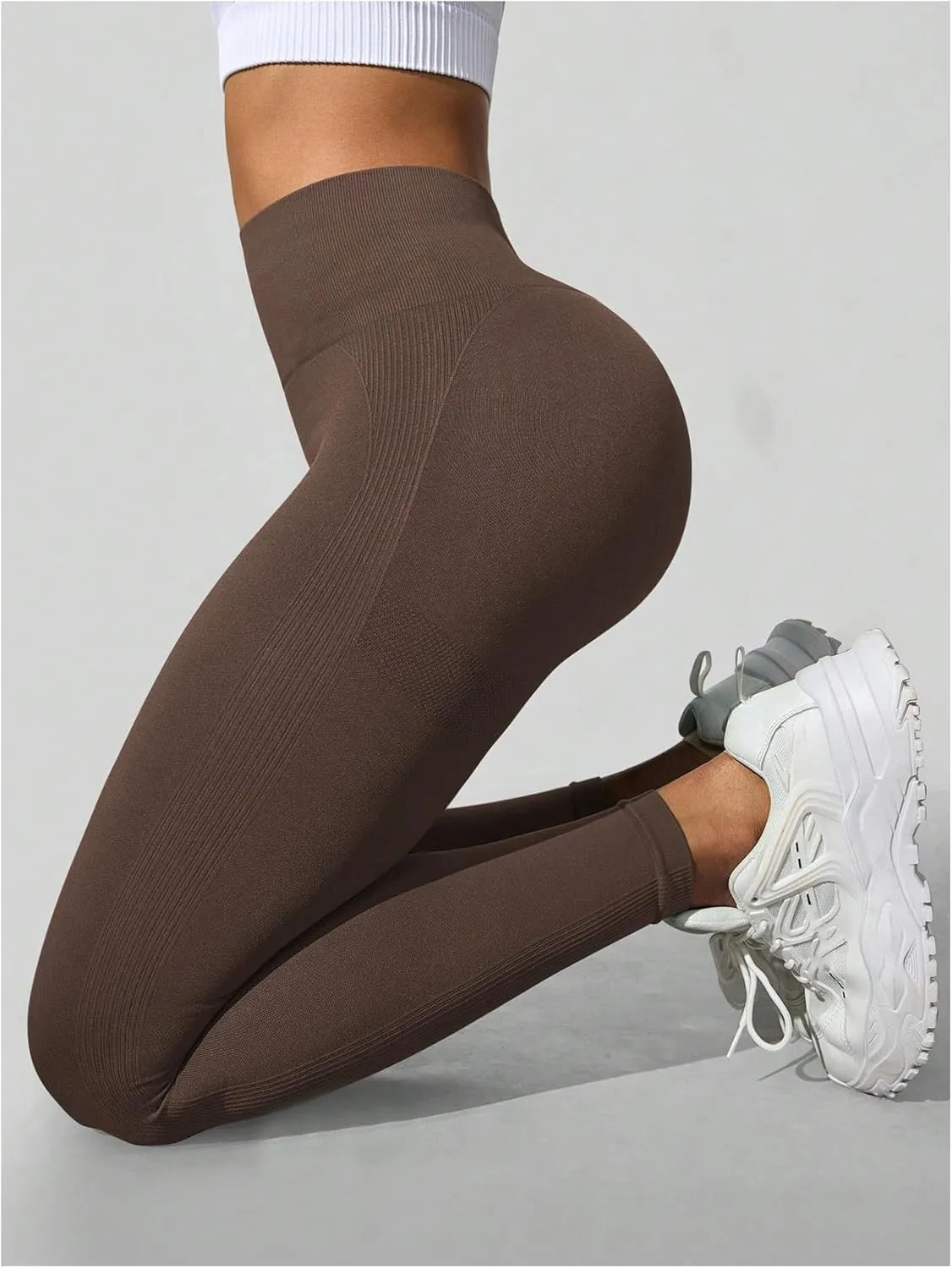SHENHE Women's Fishnet Seamless High Waisted Tummy Control Workout Leggings Pants