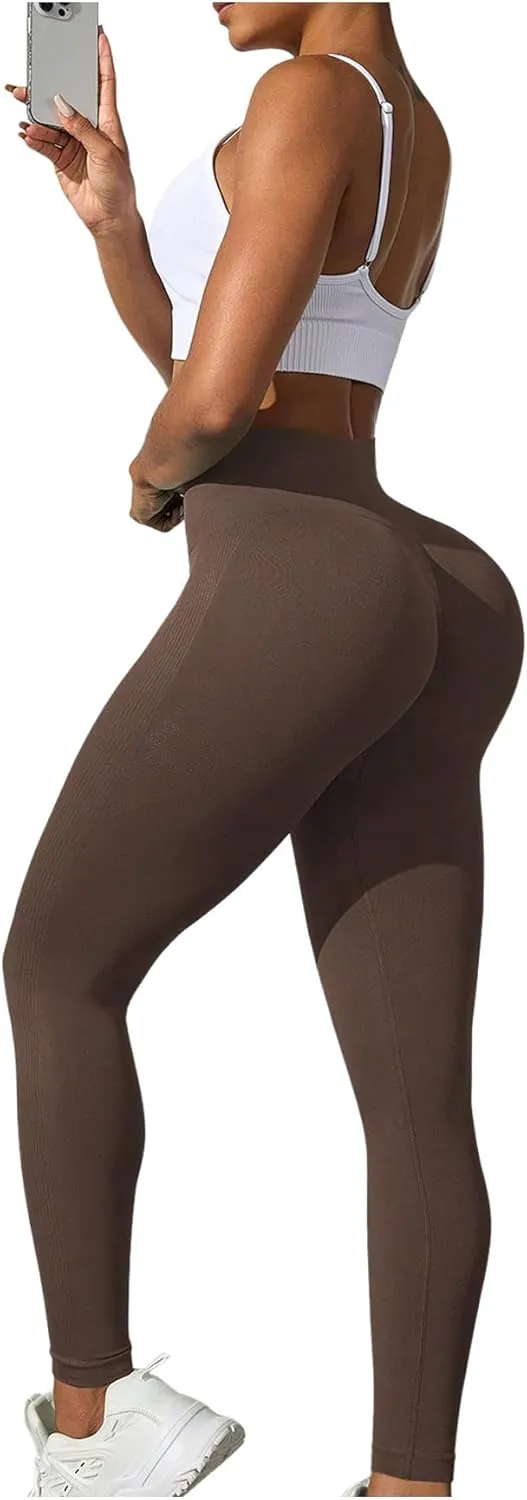SHENHE Women's Fishnet Seamless High Waisted Tummy Control Workout Leggings Pants