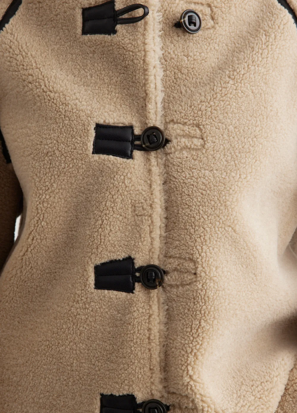 Short Shearling Reversible Coat