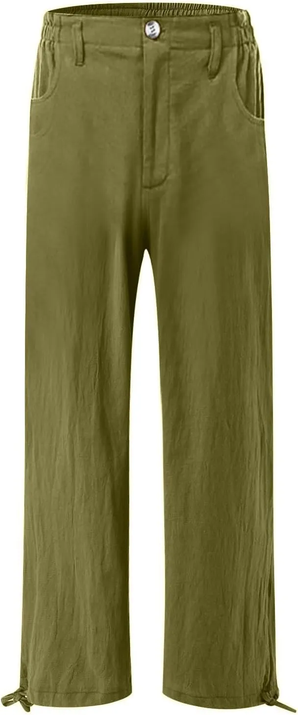 SMIDOW High Waist Wide Leg Pants for Women Trendy 2024 Casual Loose Long Trousers Palazzo Pants with Pockets
