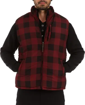 Smith's Workwear Men's Printed Sherpa Lined Vest