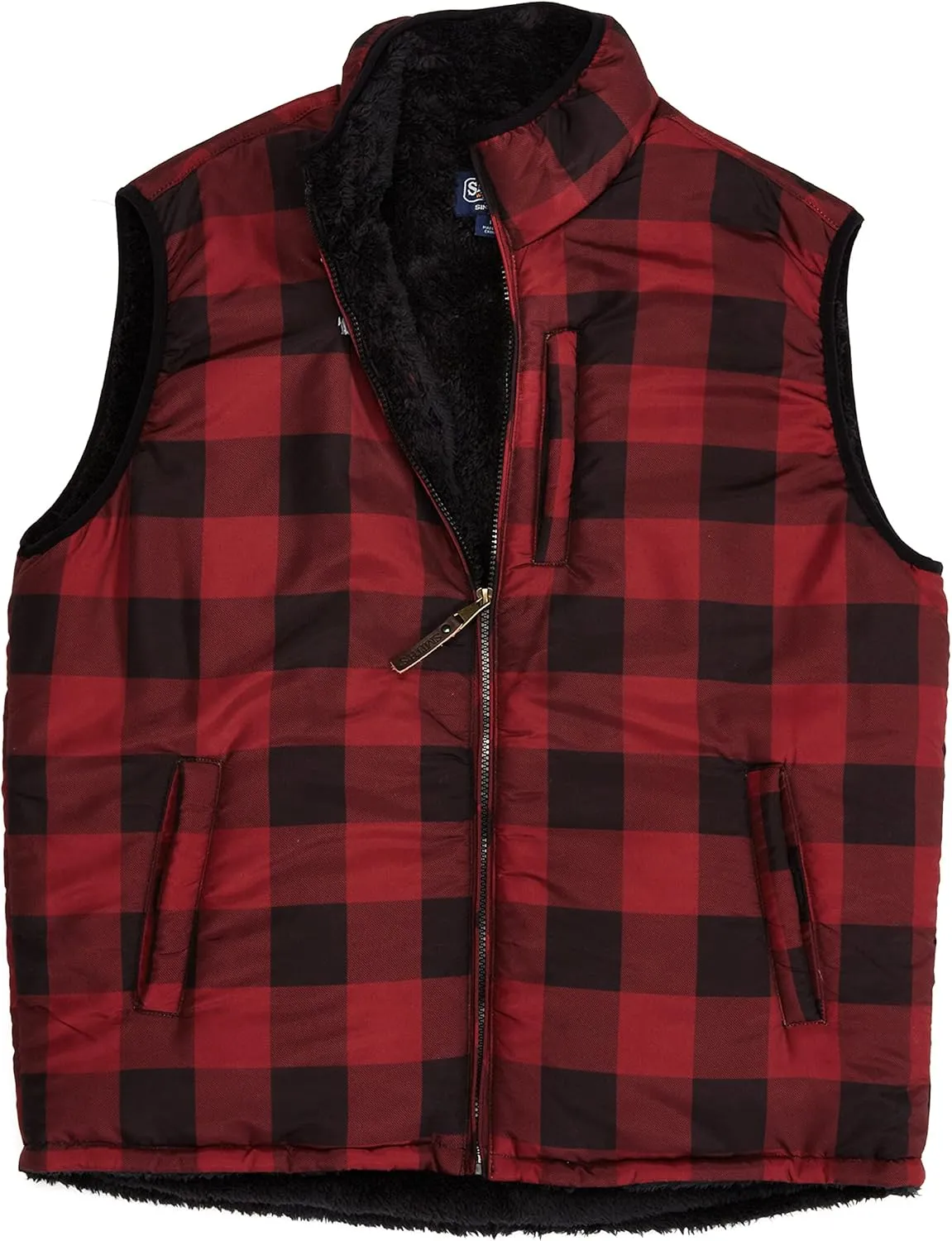 Smith's Workwear Men's Printed Sherpa Lined Vest