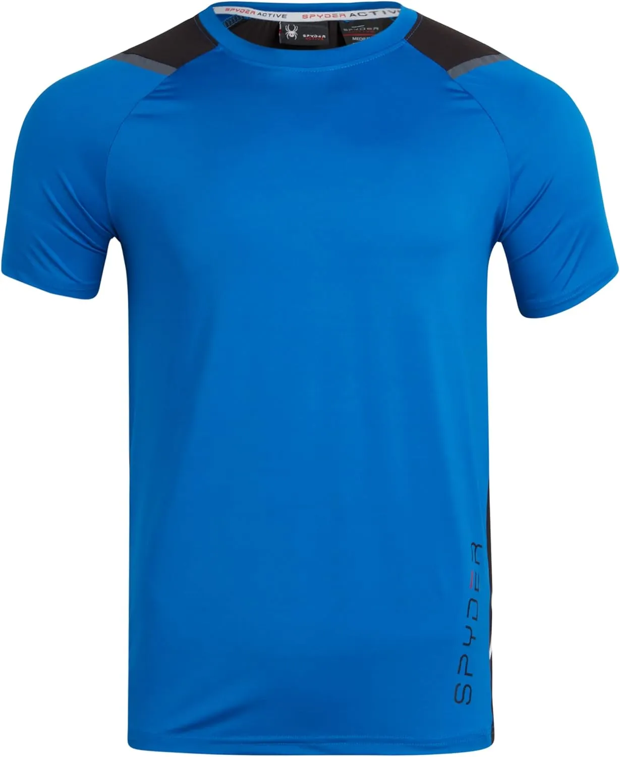 Spyder Men's Athletic T-Shirt - 2 Pack Dry Fit Short Sleeve Performance Sports Tee (S-XL)