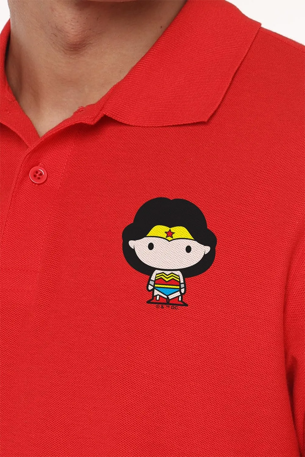 Super Hero Chibi Collection Cotton Polo Shirt