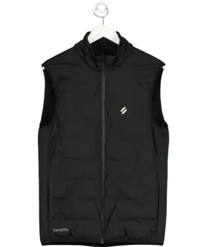 Superdry Black Lightweight Gilet UK L