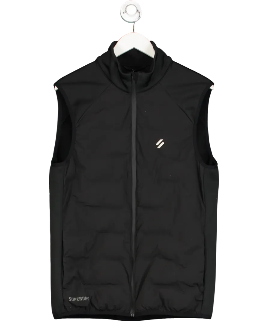 Superdry Black Lightweight Gilet UK L