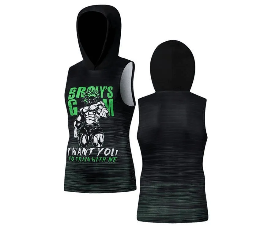 Superhero 3D Printing Bodybuilding Tank Top Men Sleeveless Hoodies Vest