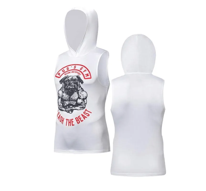 Superhero 3D Printing Bodybuilding Tank Top Men Sleeveless Hoodies Vest