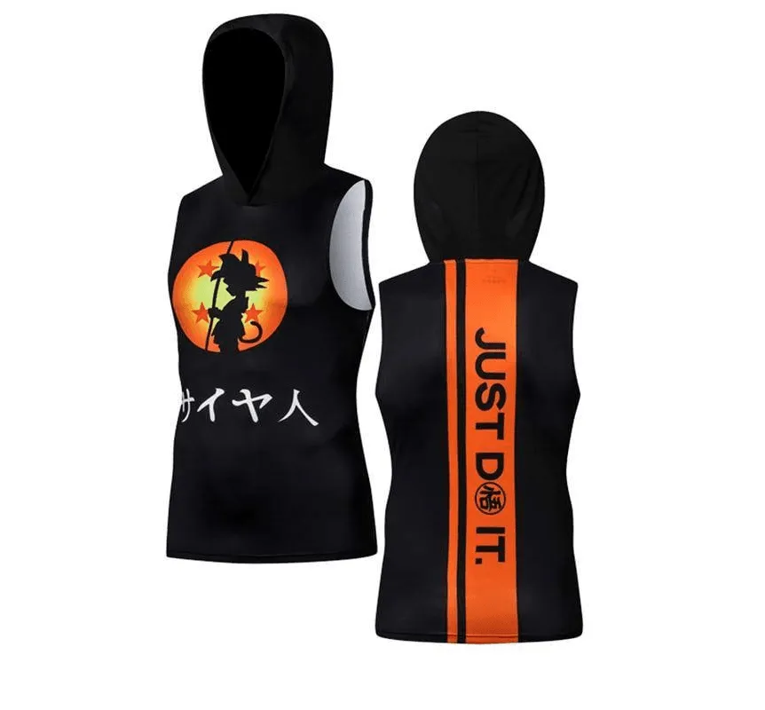 Superhero 3D Printing Bodybuilding Tank Top Men Sleeveless Hoodies Vest