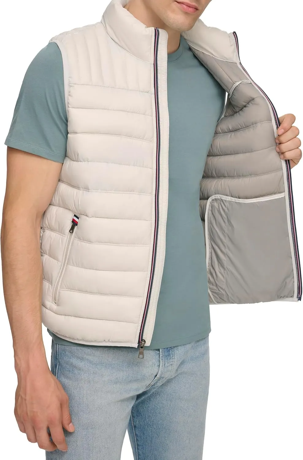 Tommy Hilfiger mens Lightweight Packable Puffer Vest Jacket (Standard and Big & Tall)