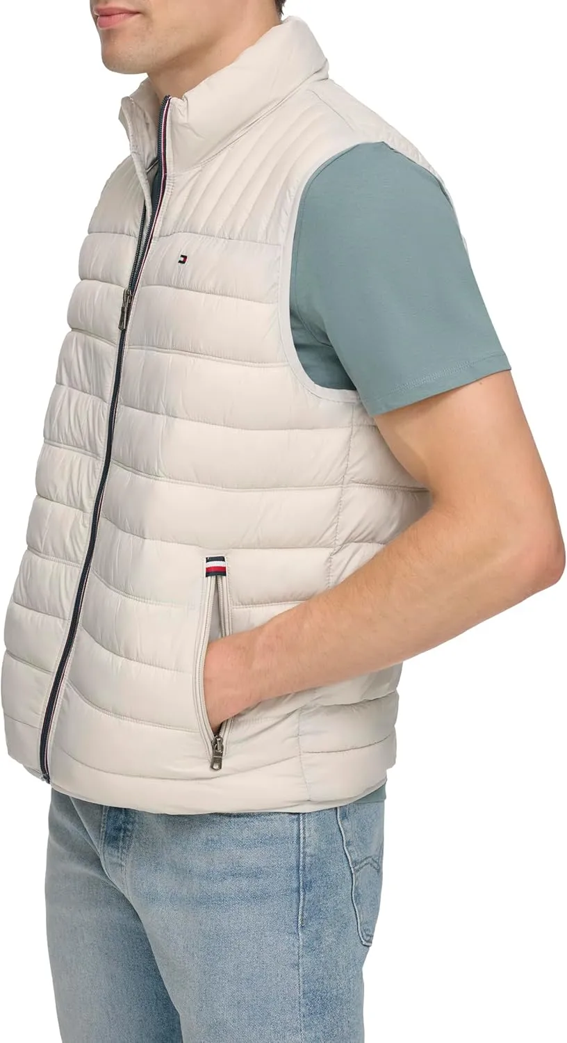Tommy Hilfiger mens Lightweight Packable Puffer Vest Jacket (Standard and Big & Tall)