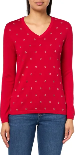 Tommy Hilfiger Womens Cable-Knit Knit Sweater