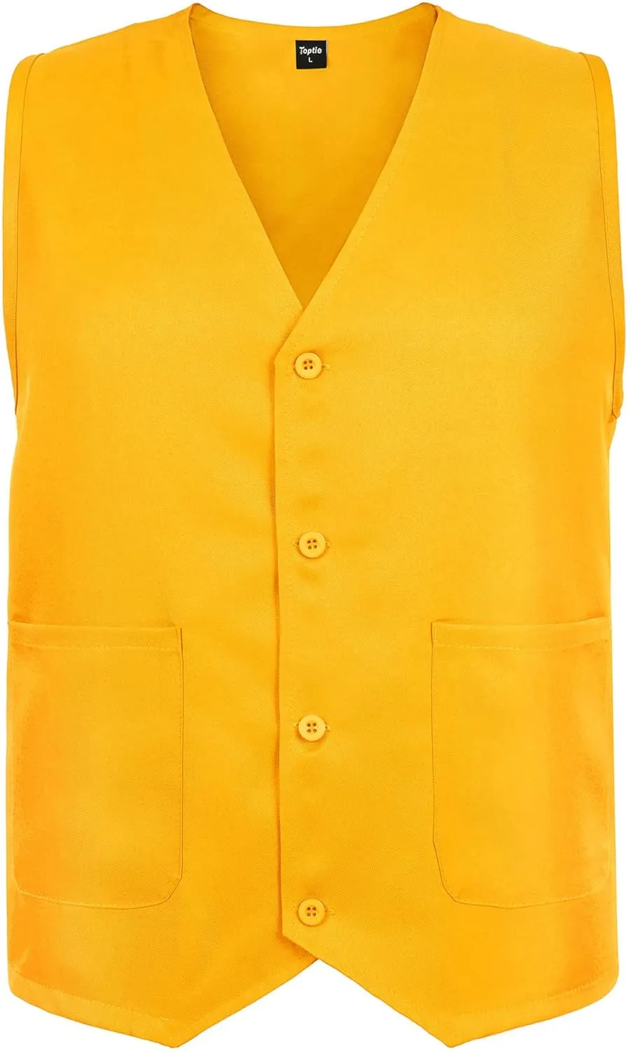 TopTie Unisex Work Vest Volunteer Activity Supermarket Uniform Button Up Vest