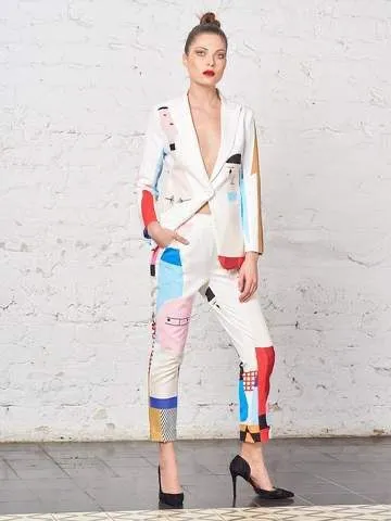 Trevor Printed Bowling Blazer and Pants Set