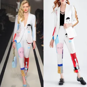 Trevor Printed Bowling Blazer and Pants Set