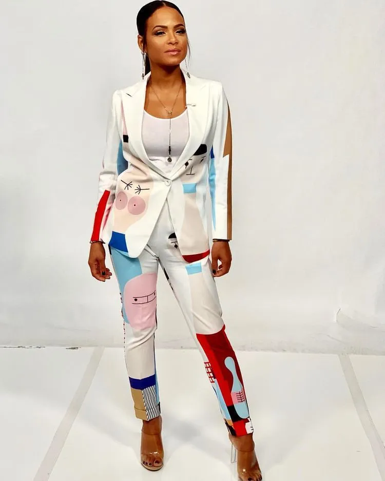 Trevor Printed Bowling Blazer and Pants Set
