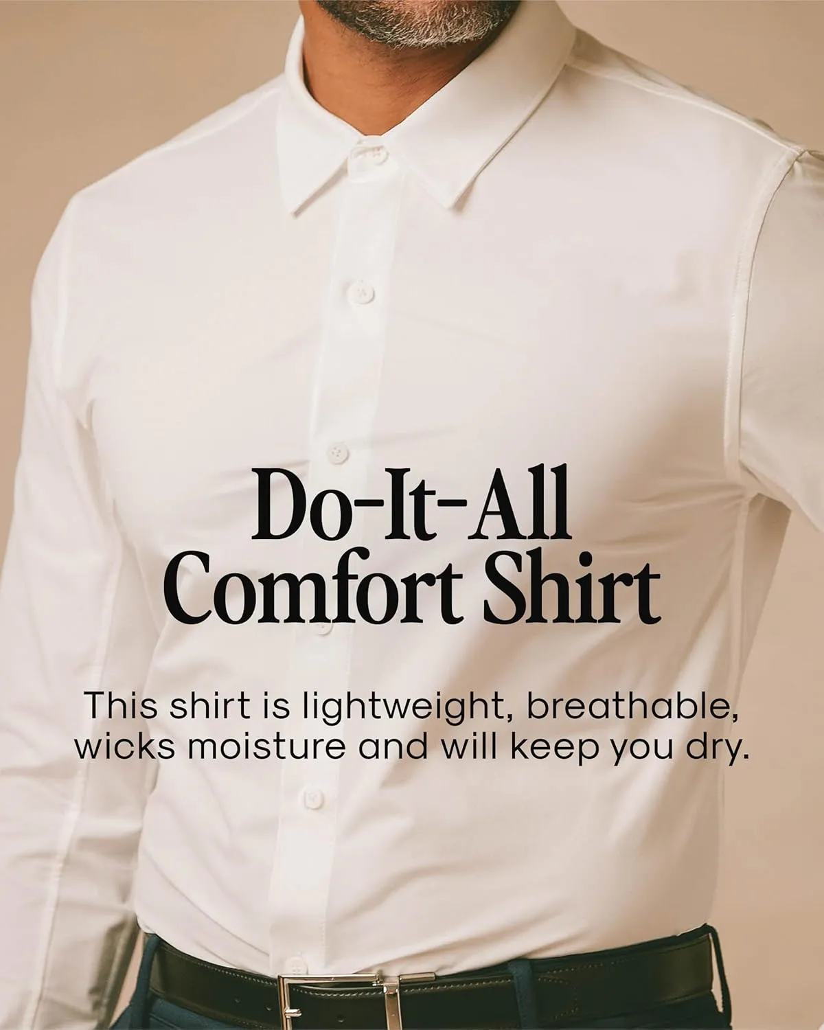 True Classic Mens Long Sleeve Button Down Shirt - Casual Dress Shirts for Men, Quick Dry