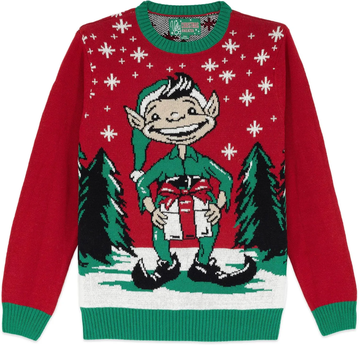 Ugly Christmas Sweater for Holiday Fun Tacky Unisex Design, Perfect Snug Fit Breathable Crewneck