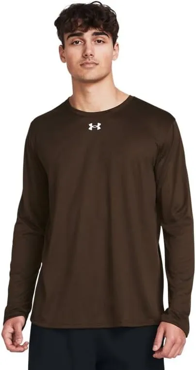 Under Armour Men's Team Tech Loose White/Grey Long Sleeve Shirt