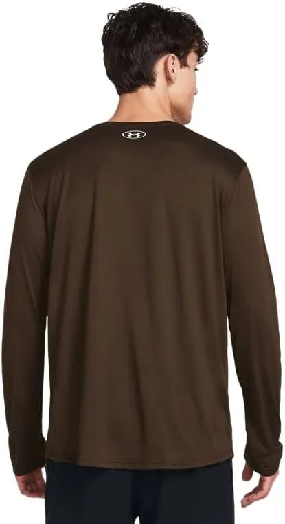Under Armour Men's Team Tech Loose White/Grey Long Sleeve Shirt