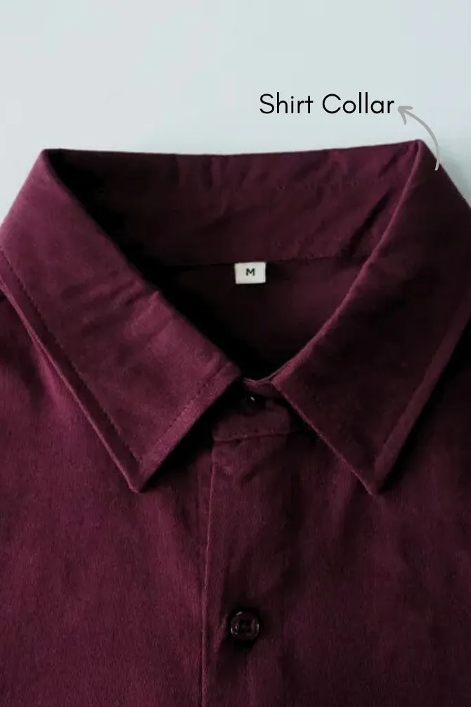 Unisex Oversized Shirt Maroon