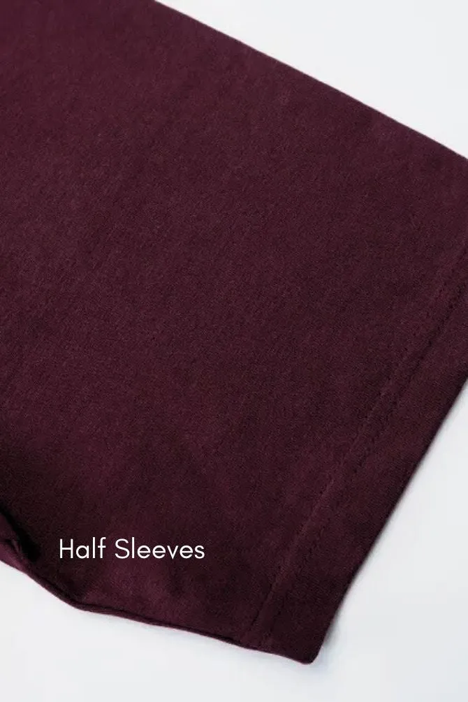 Unisex Oversized Shirt Maroon