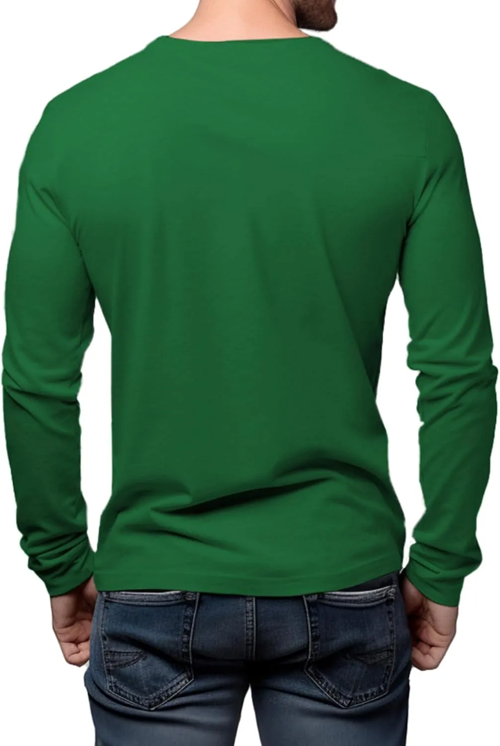 V Neck T Shirts Men  Light and Soft Pullover T Shirt with Long Sleeve- Perfect for Daily Use or Casual Events