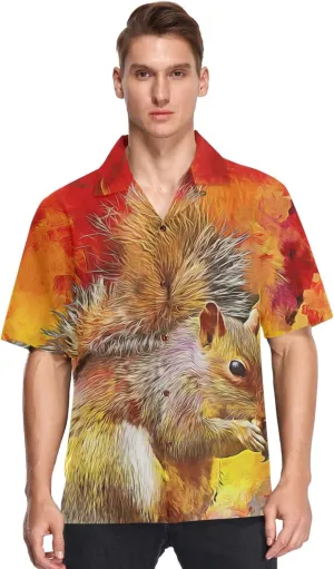 visesunny Novelty Mens Hawaiian Shirts Casual Tropical Short Sleeve Button Down Shirt Summer Beach Shirts S-XXXL