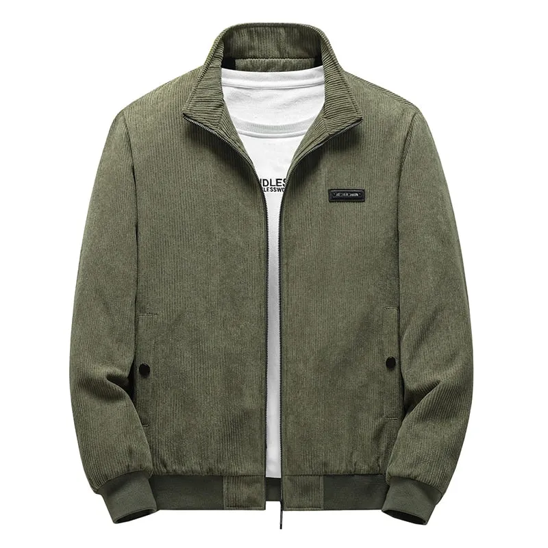 West Louis Designer Winter Warm Corduroy Fleece Jacket
