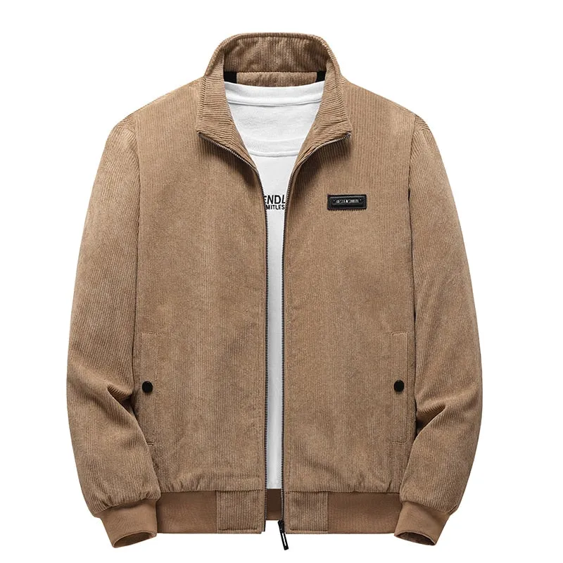West Louis Designer Winter Warm Corduroy Fleece Jacket