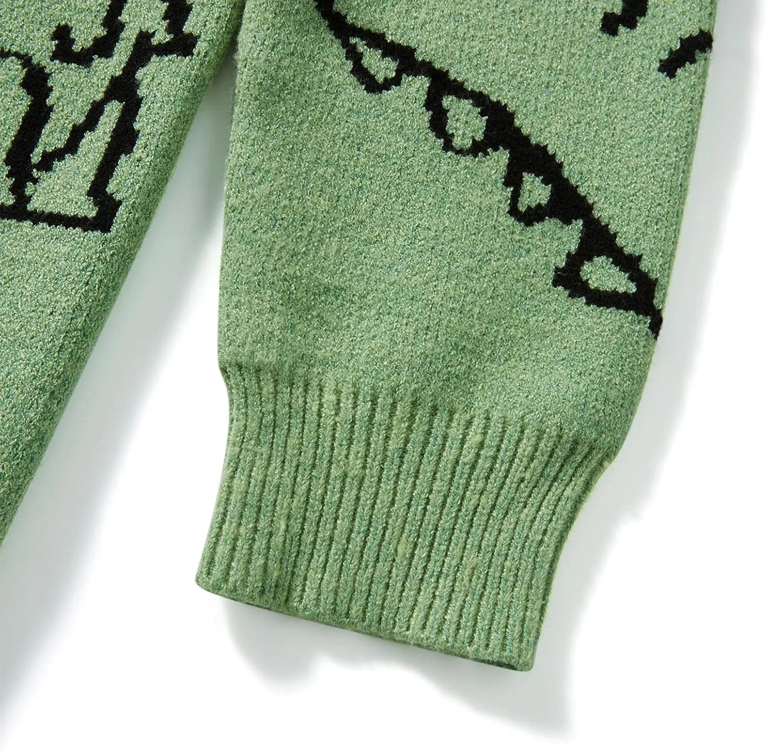 Women Dinosaur Print Knit Sweater Aesthetic Harajuku Oversized Pullover E Girl Streetwear Preppy Sweater