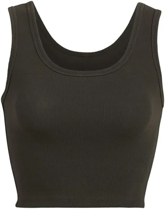 Women's Full-Length Tank Top with Scoop Neck Front and Back