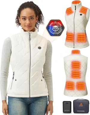 Women's Heated Vest with 16000mAh 7.4V Battery, Ergonomics Heating System, Smart Temp Control, Heated Vest for Women