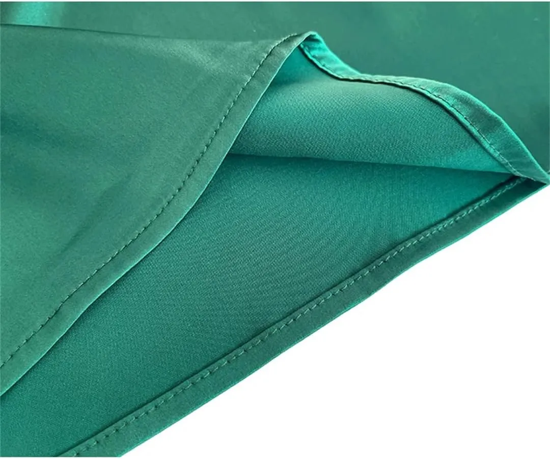 Women's Summer Camisole Tank Sleeveless Satin Vest Hollow Shirt