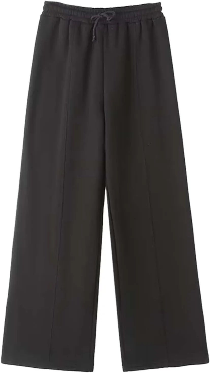 Women's Two Piece Tracksuit Fall Long Sleeve V Neck Graphic Shorts Sweatshirts and Wide Leg Pants