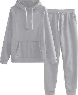 Women's Two Piece Tracksuit Long Sleeve V Neck Workout Off Shoulder Two Piece Travel Outfits