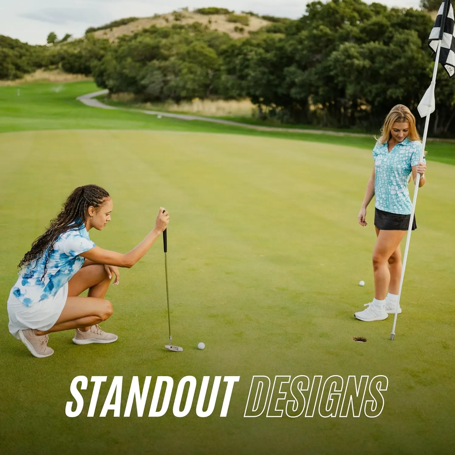 YATTA GOLF Premium Golf Polo Shirts for Women - Lightweight, Quick Dry, Wrinkle Resistant & Moisture Wicking Polo